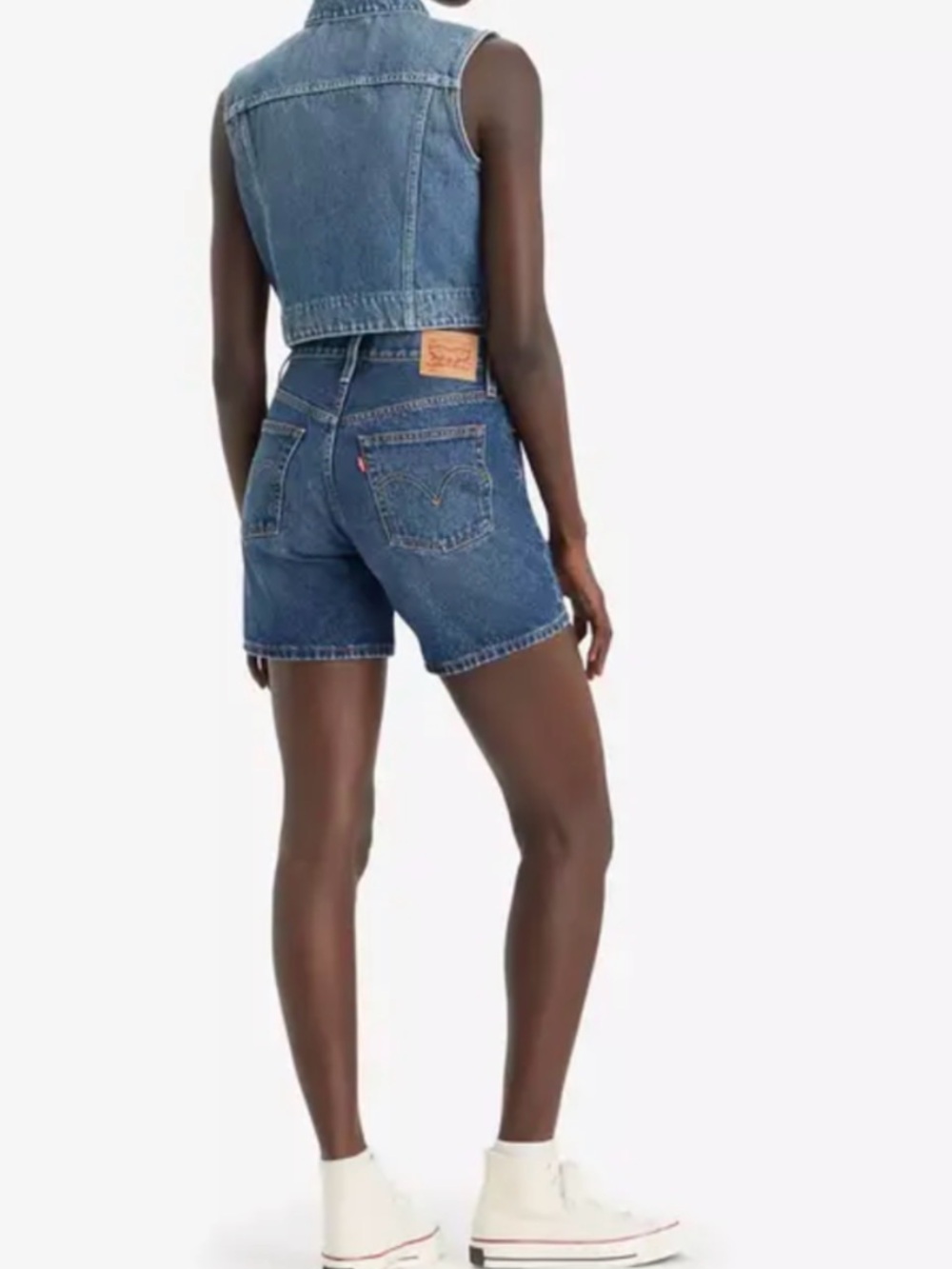 Levi’s 501 Mid Thigh Short - Dark Wash